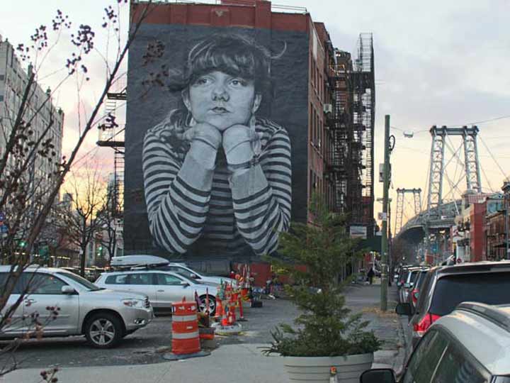 graffiti mural in Williamsburg Brooklyn